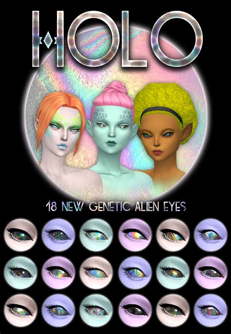 Holo Non Default Genetic Alien Eyes Ts4adultbody Ts4toddler