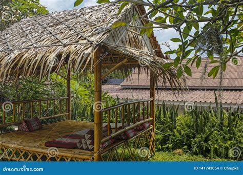 Bamboo Hut In The Garden Stock Photo Image Of Thailand 141743054