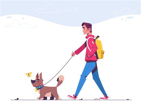 Walking The Dog Animated By Robolamp Art On Dribbble