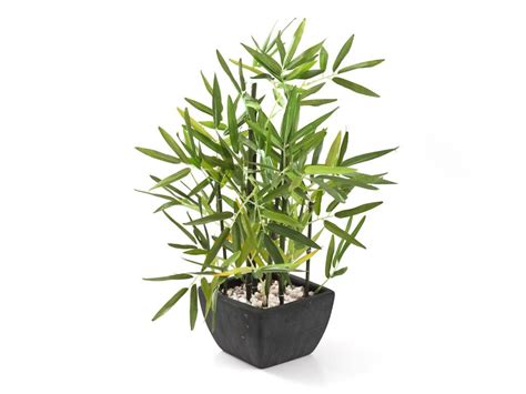 Bamboo In Slate Pot L Artificial Plants Bamboo Plants Artificial