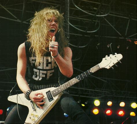 Young James Hetfield 1984 France James Hetfield Metallica