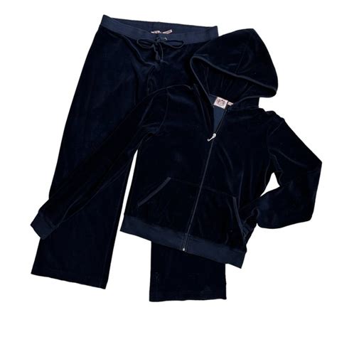 Juicy Couture Tops Juicy Couture Navy Velour Track Suit Navy Set
