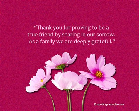Funeral Thank You Notes Wording Wordings And Messages