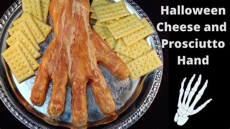 Halloween Cheese And Prosciutto Hand Appetizer Youtube