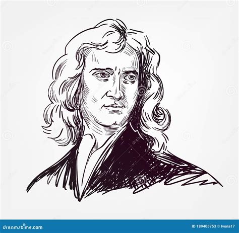 Isaac Newton Pop Art Illustration 176148642