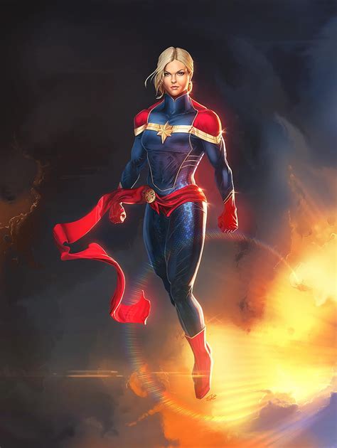 Amazing Captain Marvel Concept Art By Erick Castro Beautiful Captain