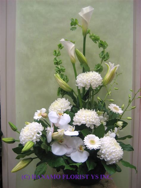 It is given by each visitor and is also the crest of the imperial family. WHITE & GREEN : Hanamo Florist Online Store, Vancouver, BC ...