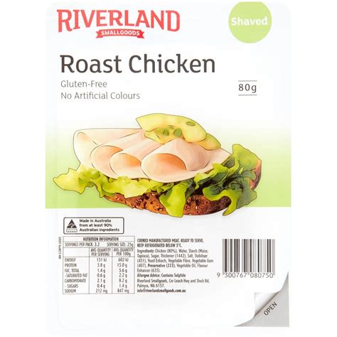 Calories In Riverland Triple Smoked Ham Shaved Calorie Counter Australia