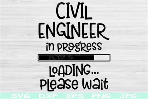 Civil Engineer In Progress Loading Svg Graphic By Tiffscraftycreations