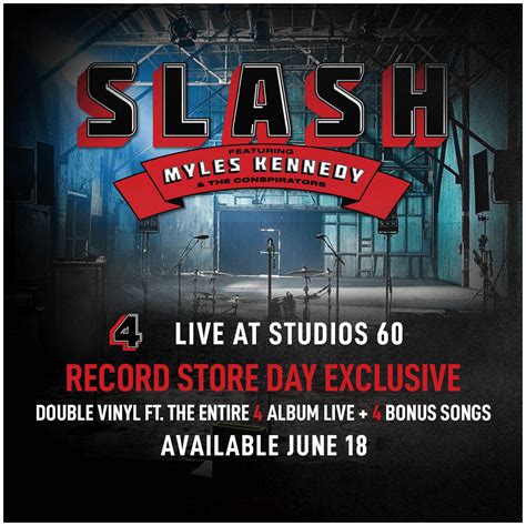 Slash Ft Myles Kennedy And The Conspirators Announce Live At Studios 60