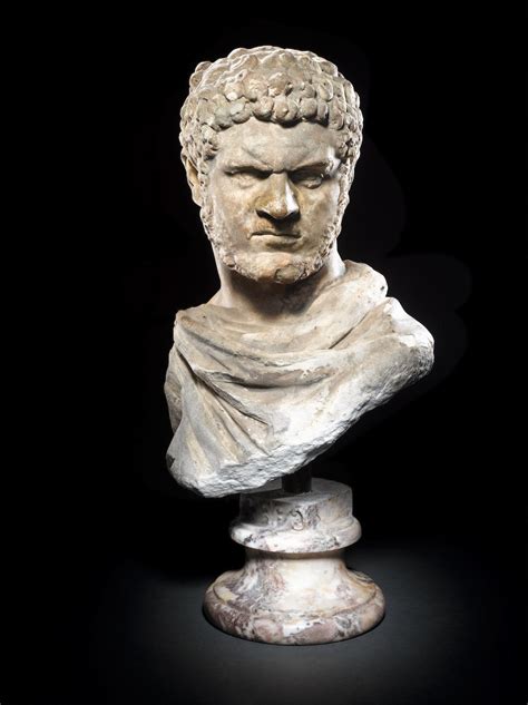 Bonhams A Roman Marble Bust Of The Emperor Caracalla