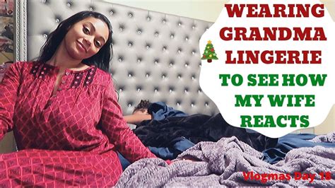 Wearing Grandma Lingerie To See How My Wife Will React Cute Reaction Vlogmas Day 18 Youtube
