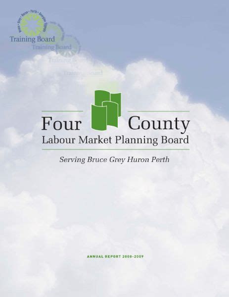 Annual Report 2008 2009 Four County Labour Market Planning Board