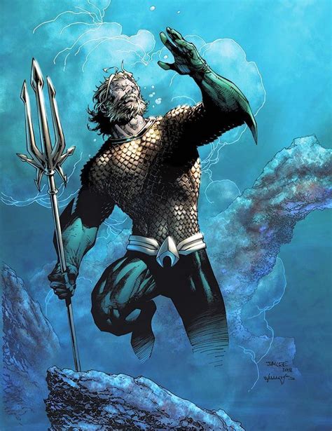 Justice League 10 Variant Jim Lee Aquaman Artwork Aquaman Comic