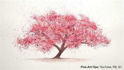Easy Cherry Blossom Drawing Tree Cherry Blossom Tree Drawing Easy At