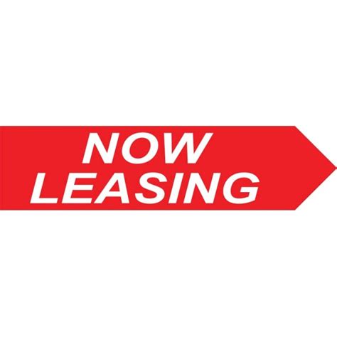 Now Leasing 1ft X 4ft Directional Arrow Signs Spinner