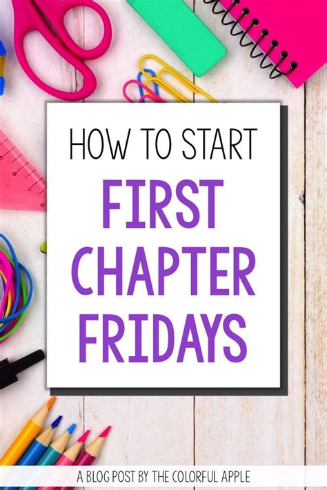 First Chapter Fridays Artofit