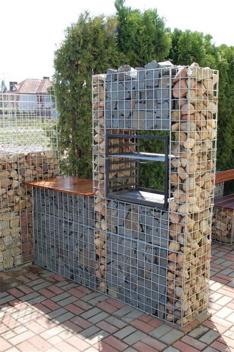 Gabion walls with a stepped front face shall have a minimum 150 mm horizontal set back for each 500 mm vertical lift. DIY Gabion — Rock Walls Without Concrete | The Owner-Builder Network