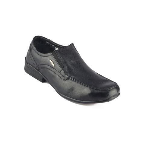 Buy Red Chief Black Leather Formal Slip On Shoes For Men Online