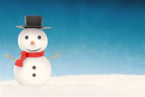 Smiling Snowman Stock Illustration Illustration Of Decorations 77766281