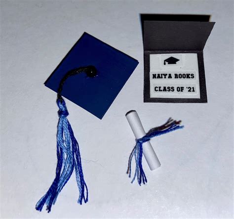 Miniature Graduation Cap And Diploma Etsy