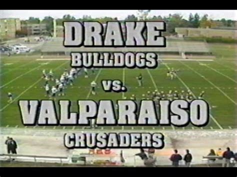 For anybody who is considering becoming a member of valparaiso university football program they are the individuals you'll want to contact. Valparaiso University Football October 14,1995 - YouTube