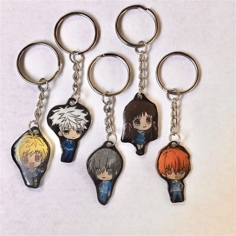 Anime Character Keychains Etsy