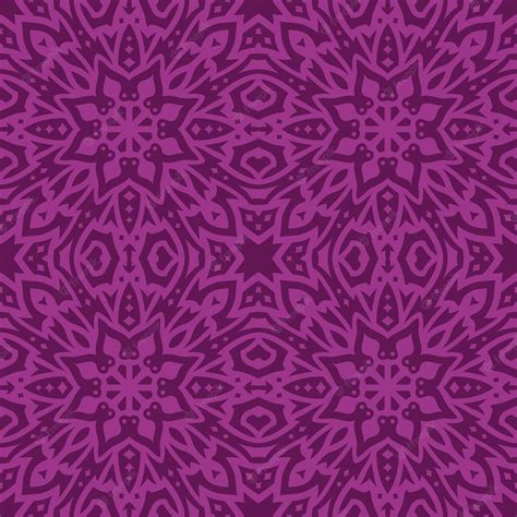 Premium Vector Art With Abstract Purple Tribal Tile Pattern