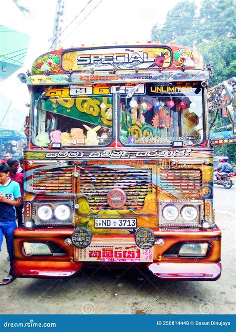 Sri Lankan Modified Bus Kubiyo Unlimited Editorial Stock Photo Image