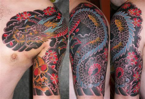 Get a japanese dragon tattoo as your next oriental tattoo. half sleeve asian tattoos | Published February 17, 2012 at 2598 × 1788 in color tattoos | Tat ...