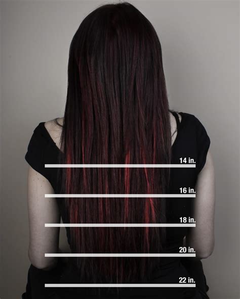 Check out of full length guide below to see a 20 inch set modelled. A general hair extension length guideline. 18-20 inches ...
