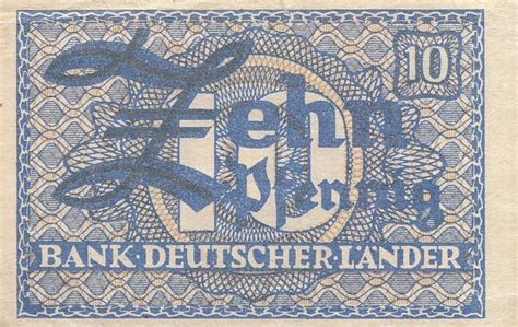 10 pfennig 1949 j kursmunze 1949 j vorzuglich bankfrisch bank deutscher lander. 10 Pfennig Bank deutscher Länder 1948-1951 - Coins of Germany
