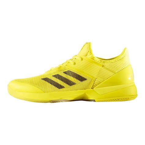 Adidas Women`s Adizero Ubersonic 3 Tennis Shoes Bright Yellow And