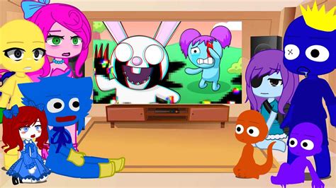 Rainbow Friends W Pibby And Poppy Playtime React To Pibbys Sad Origin