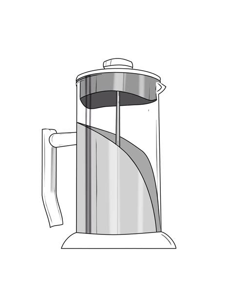 Which is the best french press to buy? Beautiful hand-drawing of the ANGELICA French Press ...
