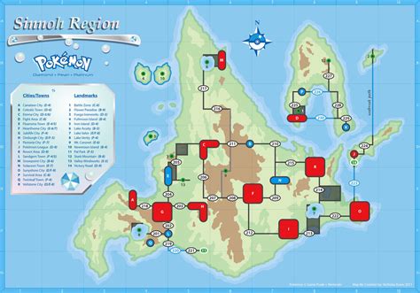 Sinnoh Map By Cow41087 On Deviantart