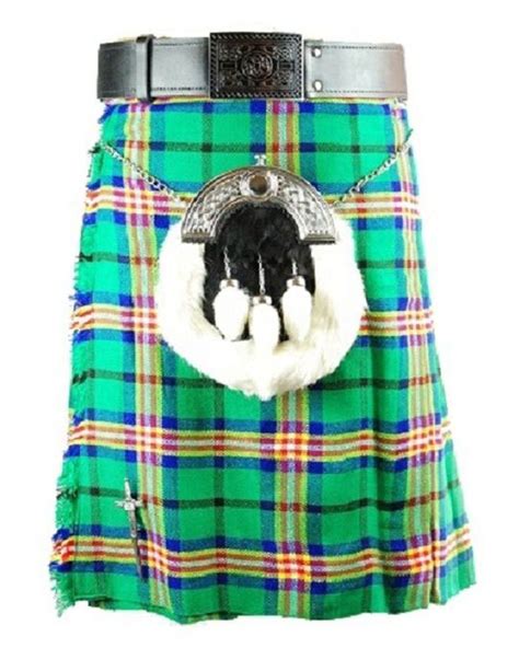 Mens Tartan Kilt Standard 5 Yard Commonwealth Glasgow Tartan This