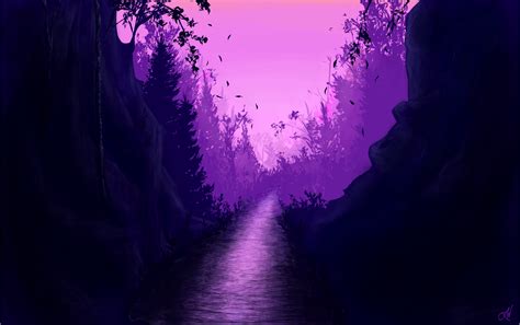 Purple Forest Drawings Sketchport