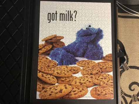 Got Milk Cookie Monster Version 550 Pieces Ceaco Jigsawpuzzles