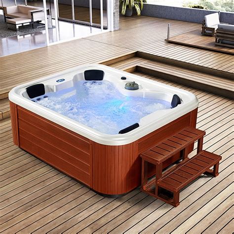 hot sale 4 people spa tubs made in china deluxe outdoor whirlpool with balboa control buy at