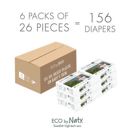 Eco By Naty Size 4 Disposable Diapers 6 Pk 26 Ct Ralphs