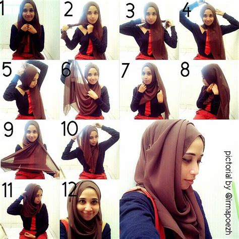 How To Wear Hijab For A Round Face Stylish Hijab Hijab Tutorial How To Wear Hijab