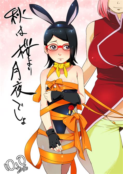 Haruno Sakura And Uchiha Sarada Naruto And 2 More Drawn By Sunahara
