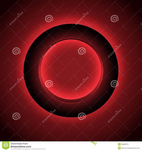 Abstract Red Circle Background Stock Vector Illustration Of Black