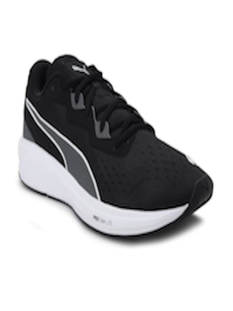 Buy Puma Unisex Black And White Textile Running Shoes Sports Shoes For