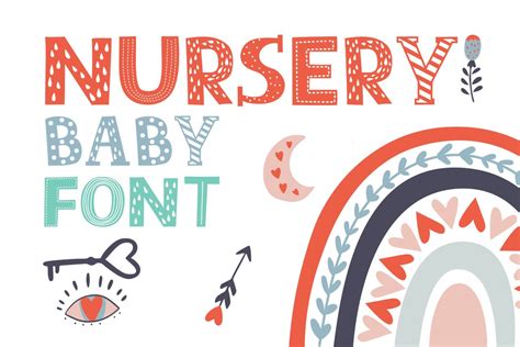 Nursery Baby Font Kids Font Baby Font Daycare Font Etsy