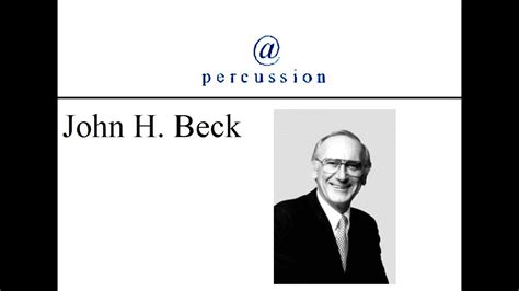 Percussion 108 With John Beck Youtube