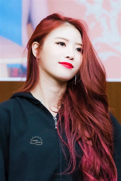 Mijoo Kpop Hair Color Lovelyz Mijoo Girl Crushes Kpop Idol Jpop Red Hair Pinterest Asian