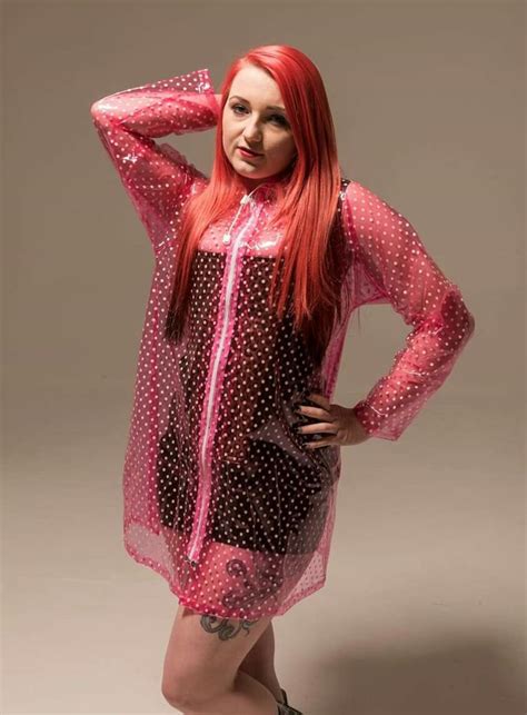 Pin By David David On Polka Dots Raincoats For Women Rain Wear Pink