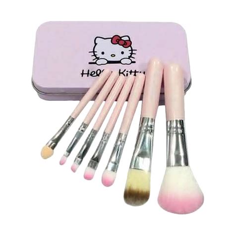 Jual Jejo Kuas Make Up Brush Set Hello Kitty 7 In 1 Box Kaleng Di